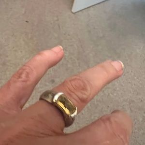 Sterling silver and citrine ring